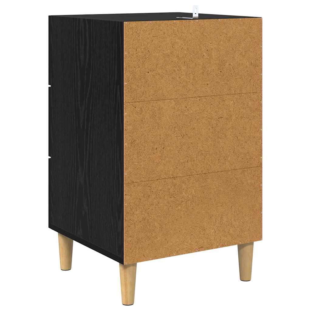 Cabinet de chevet Chêne noir 40 x 40 x 66 cm Bois d'ingénierie - XIOS