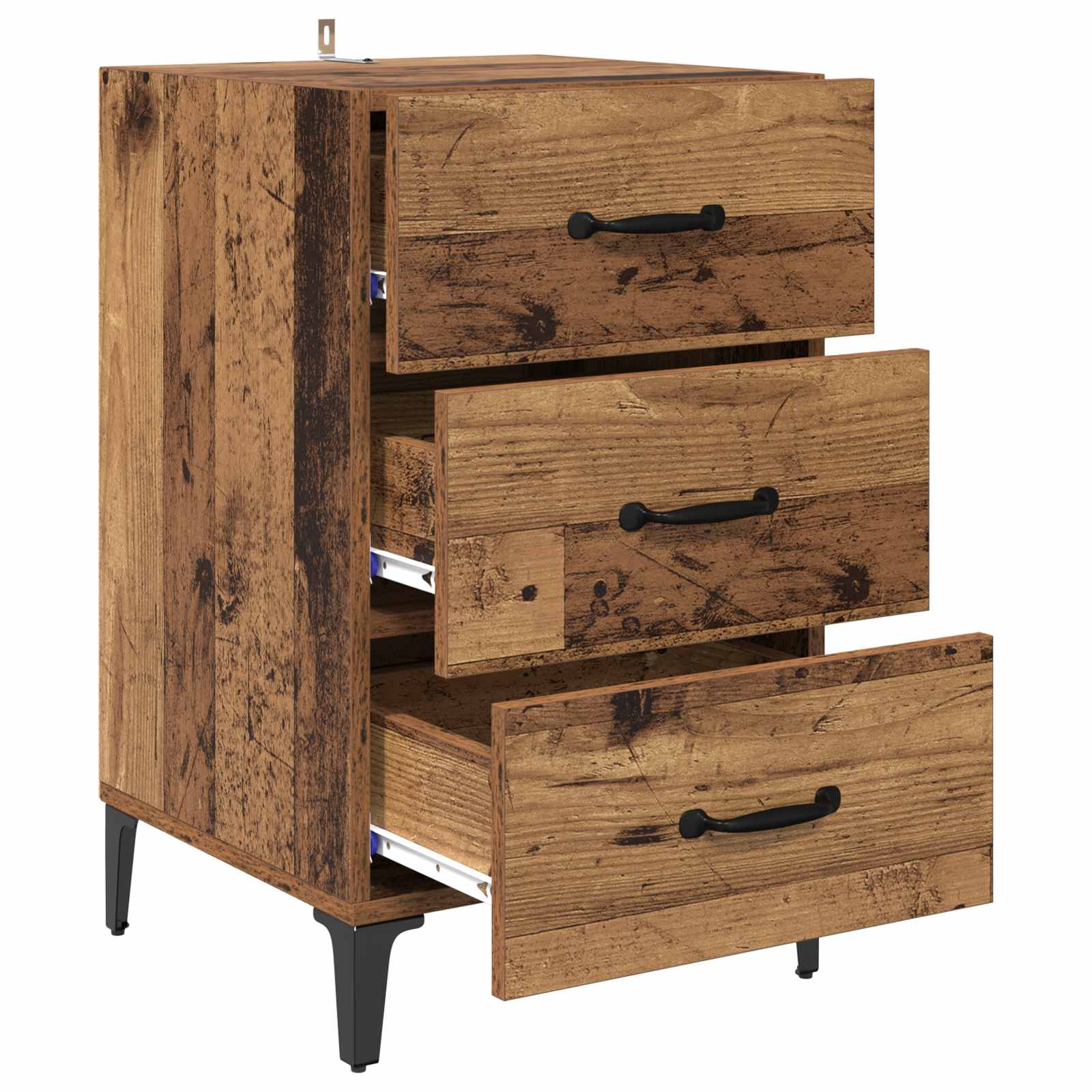 Cabinet de chevet Bois ancien 40 x 40,5 x 66 cm - XIOS