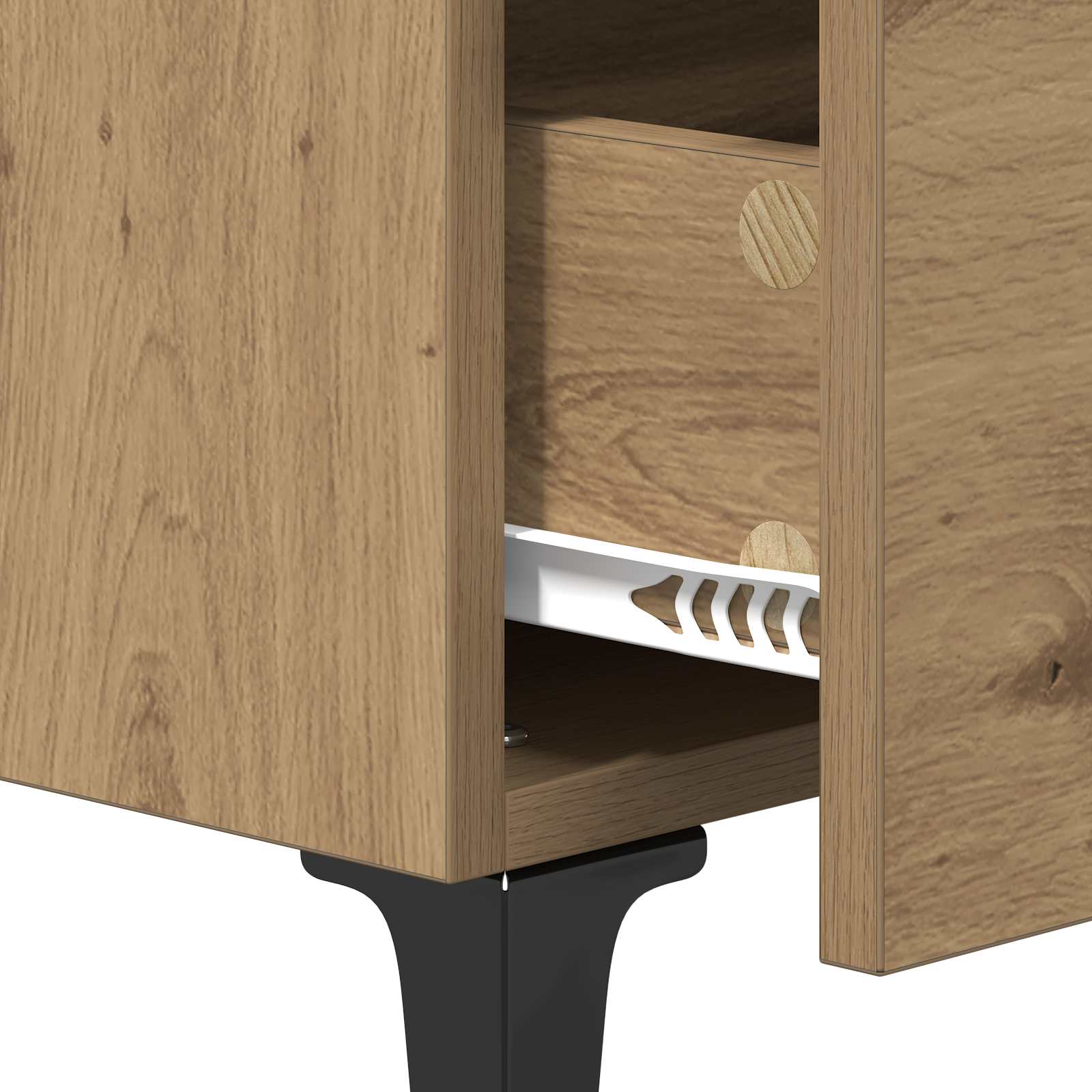 Cabinet de chevet Chêne artisanal 40 x 40,5 x 66 cm - XIOS