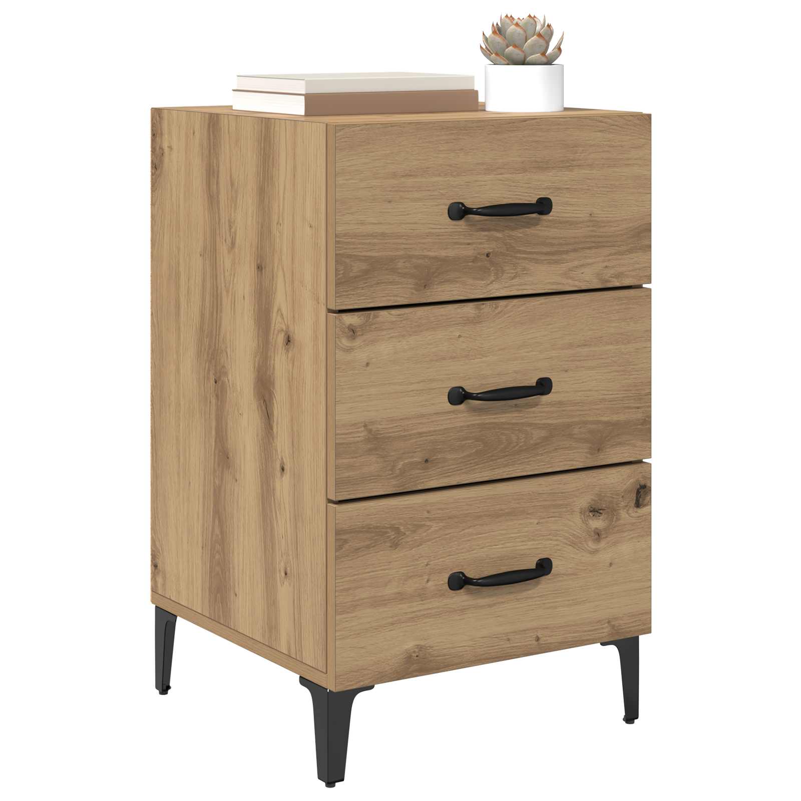 Cabinet de chevet Chêne artisanal 40 x 40,5 x 66 cm - XIOS