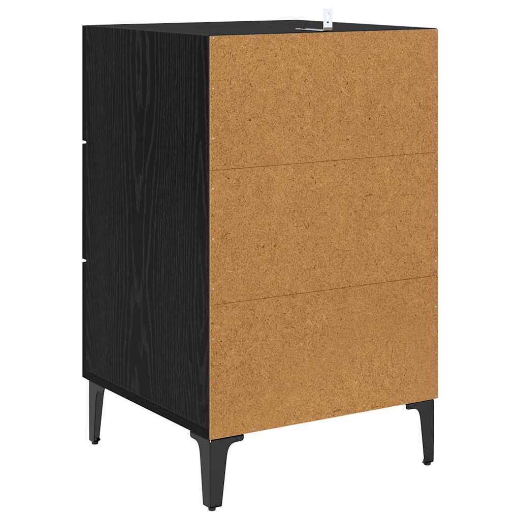 Cabinet de chevet Chêne noir 40 x 40 x 66 cm Bois d'ingénierie - XIOS