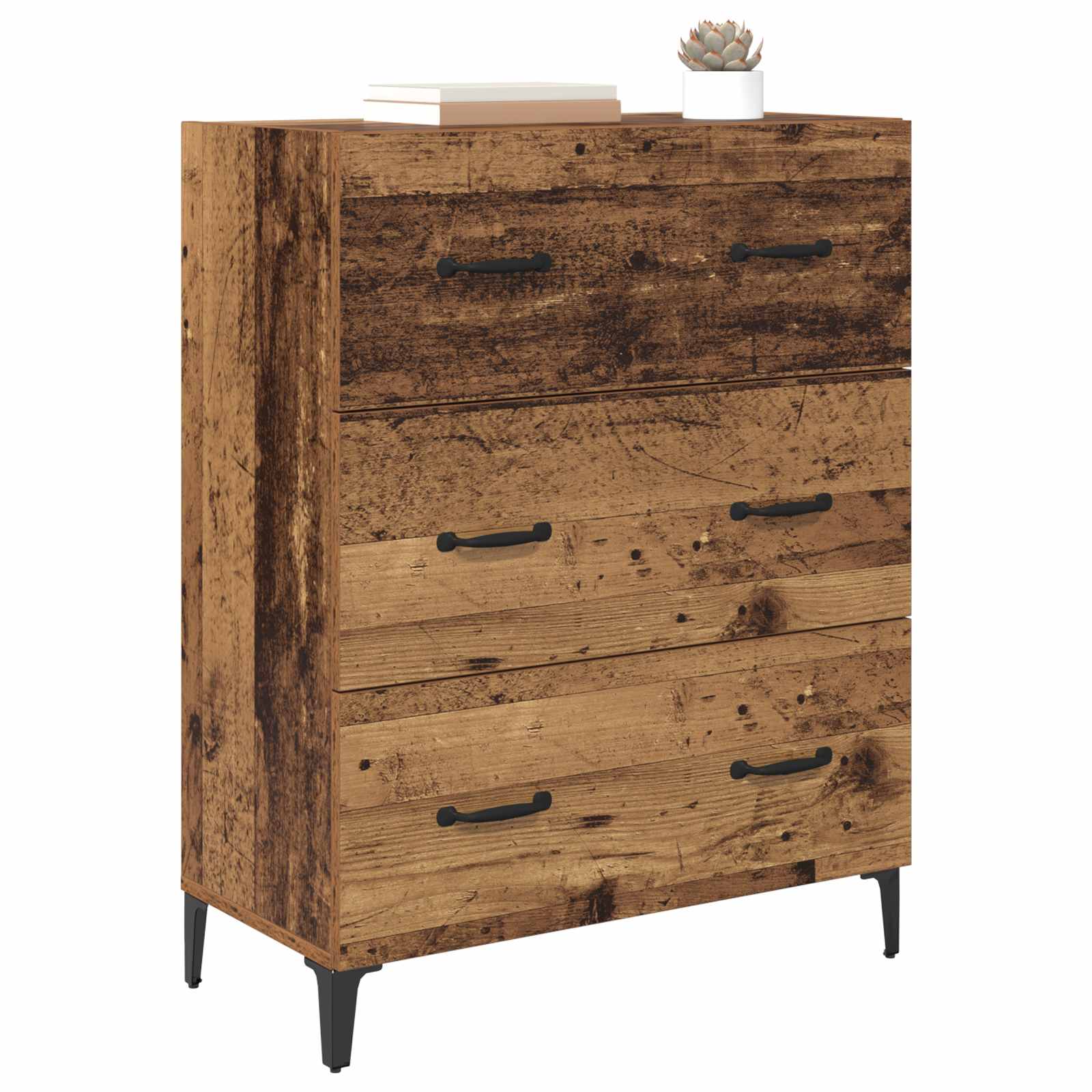 Buffet Bois ancien 69,5 x 34 x 90 cm Bois d'ingénierie et fer - XIOS