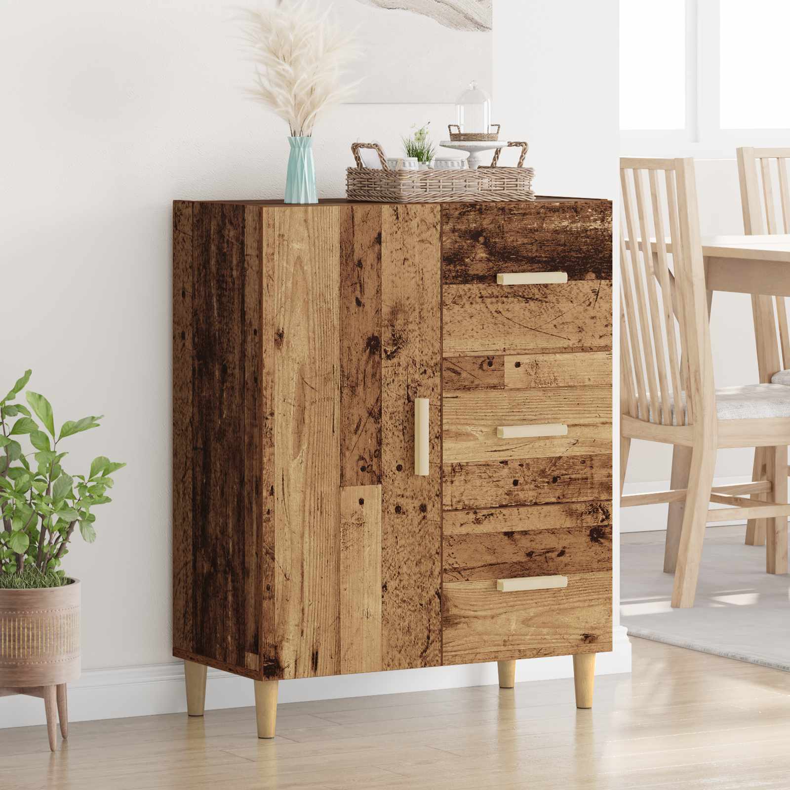 Buffet Bois ancien 34 x 69,5 x 90 cm Bois d'ingénierie - XIOS