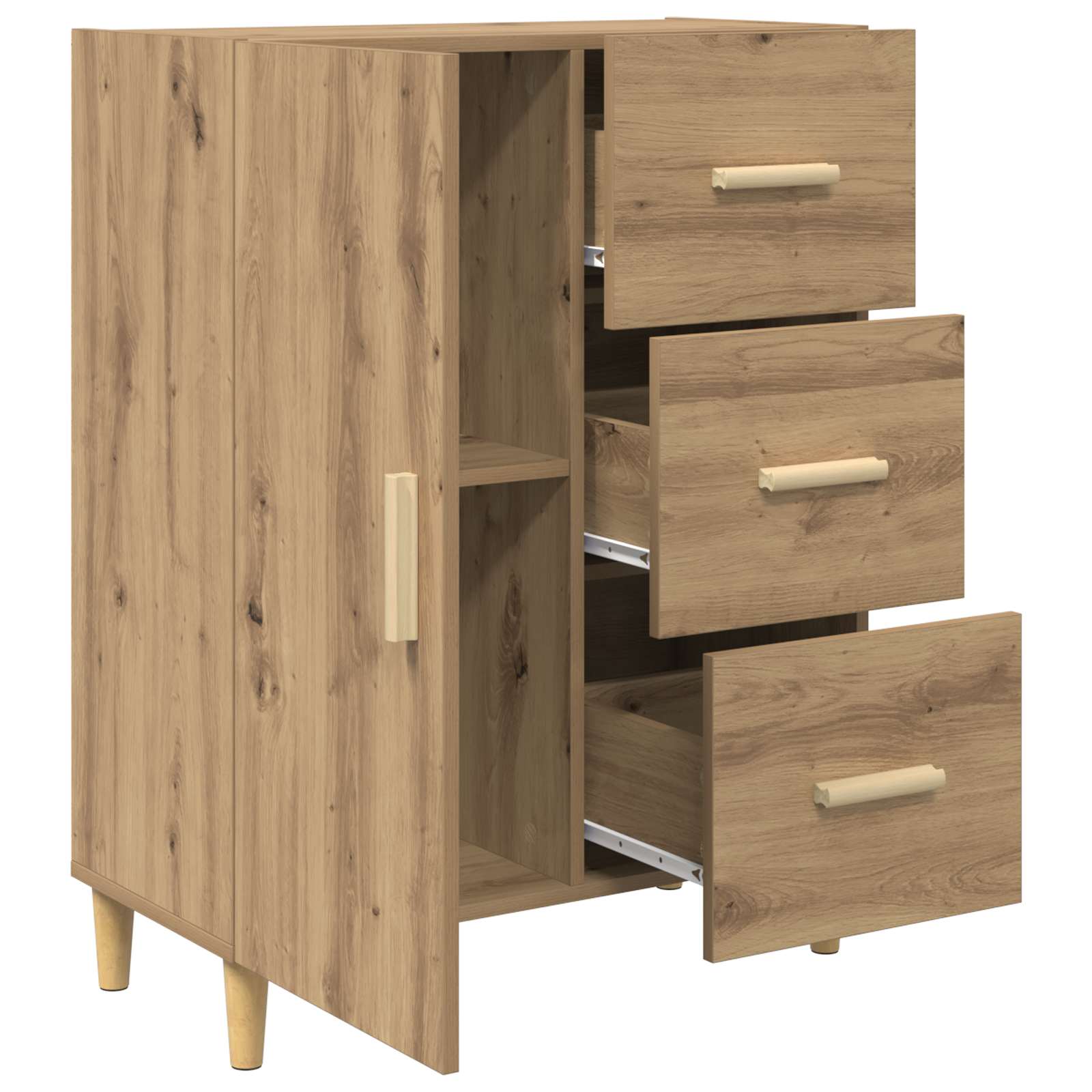 Buffet Chêne artisanal 34 x 69,5 x 90 cm Bois d'ingénierie - XIOS