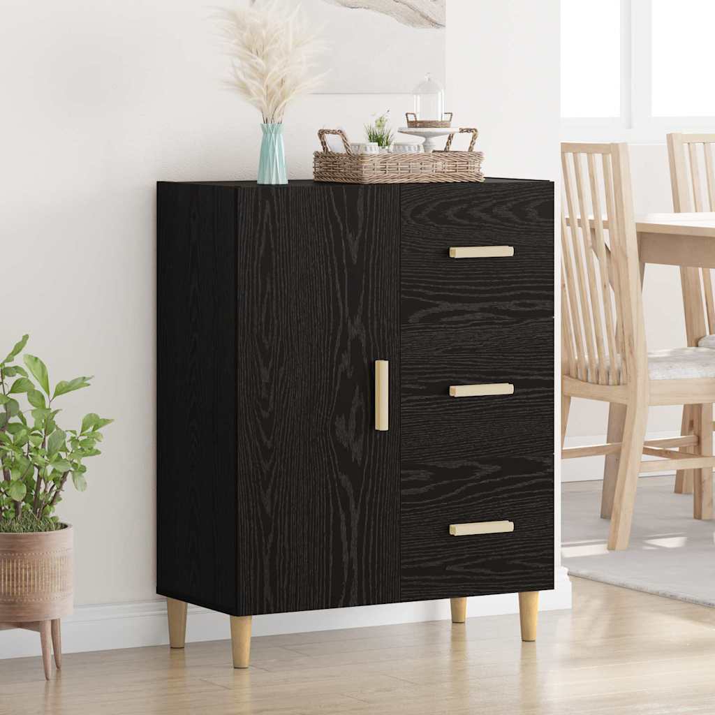 Buffet Chêne noir 34 x 69,5 x 90 cm Bois d'ingénierie - XIOS