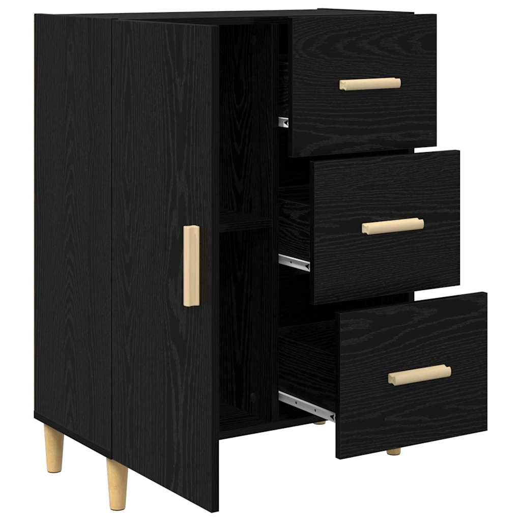 Buffet Chêne noir 34 x 69,5 x 90 cm Bois d'ingénierie - XIOS