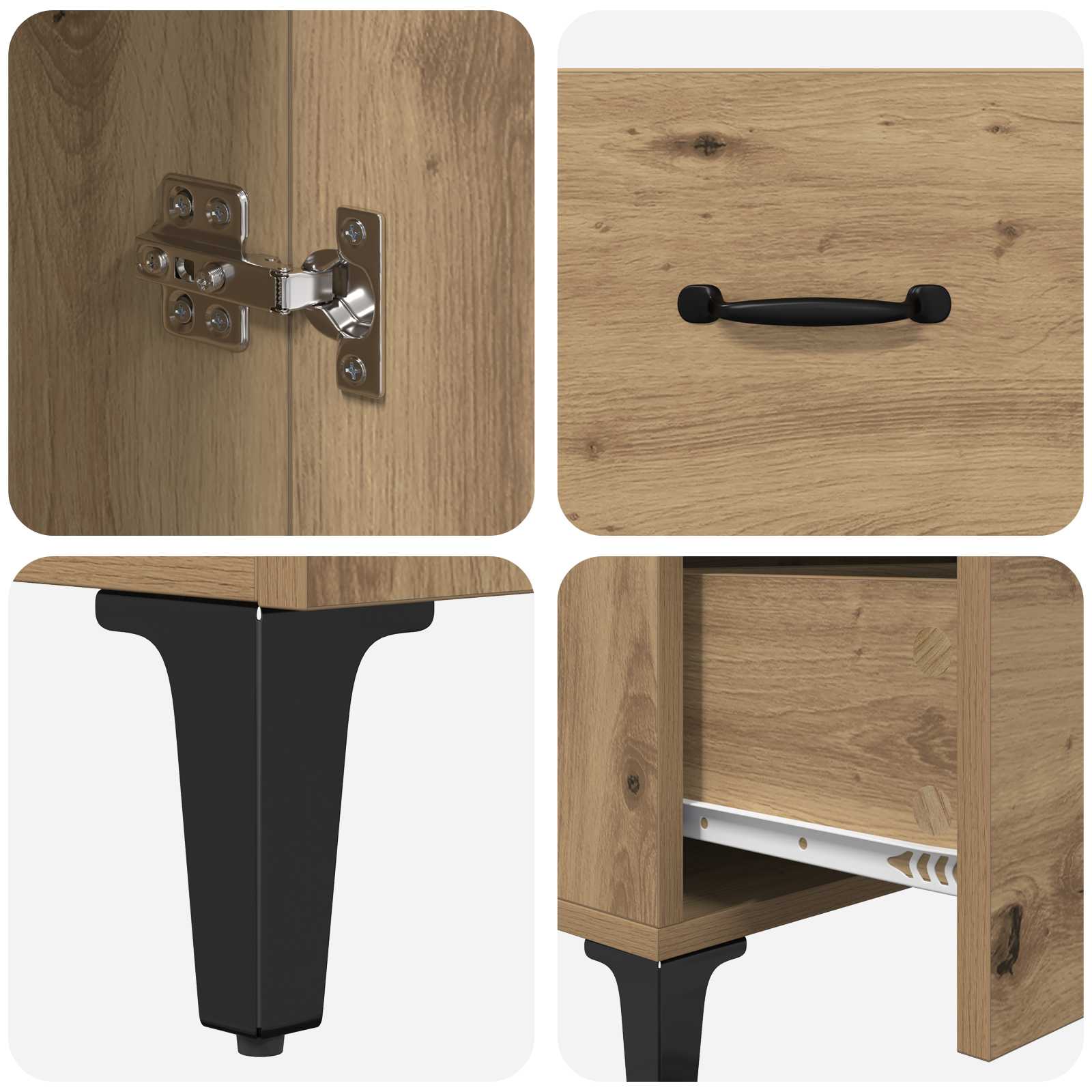 Buffet Chêne artisanal 69,5 x 34 x 90 cm Bois d'ingénierie - XIOS
