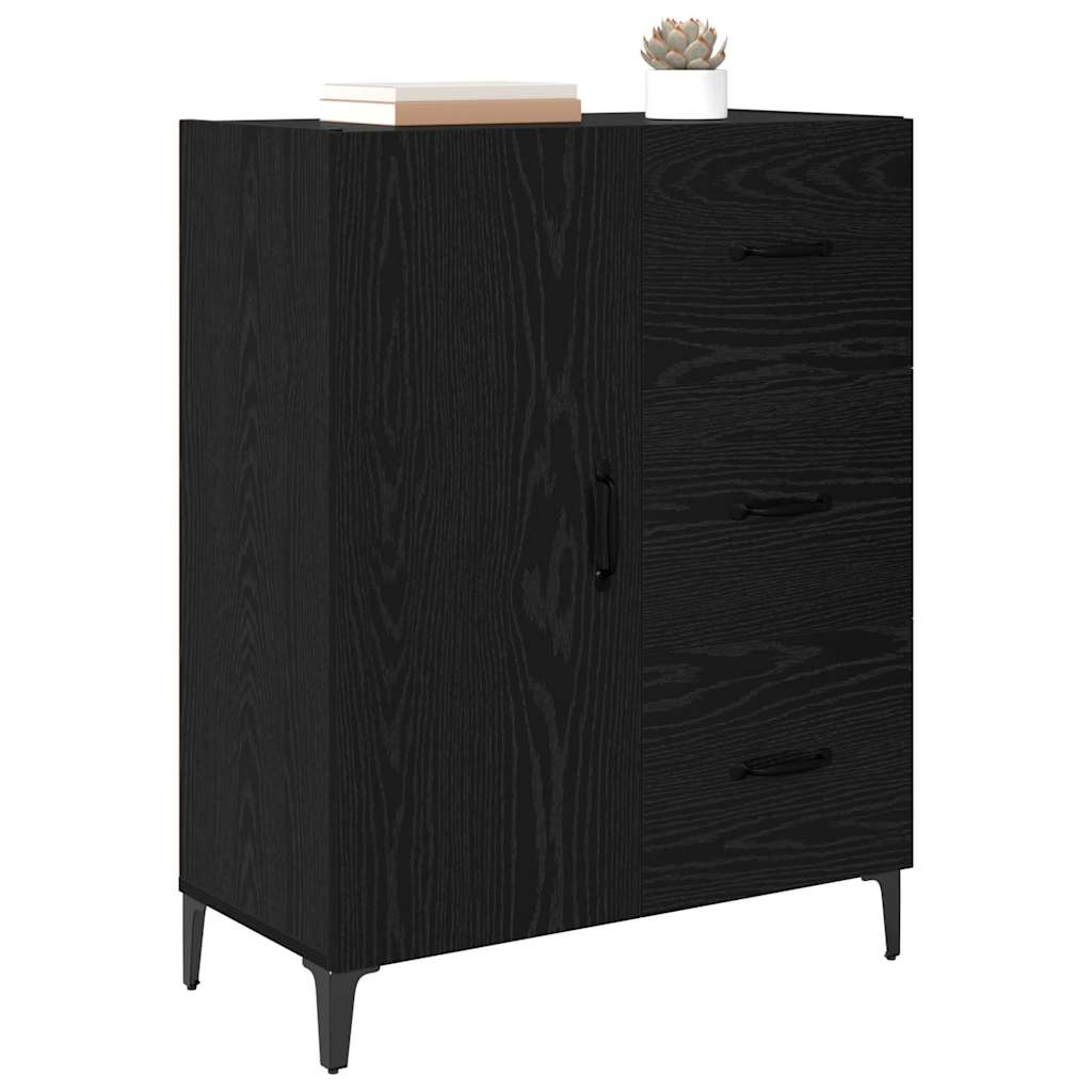 Buffet Chêne noir 69,5 x 34 x 90 cm Bois d'ingénierie - XIOS