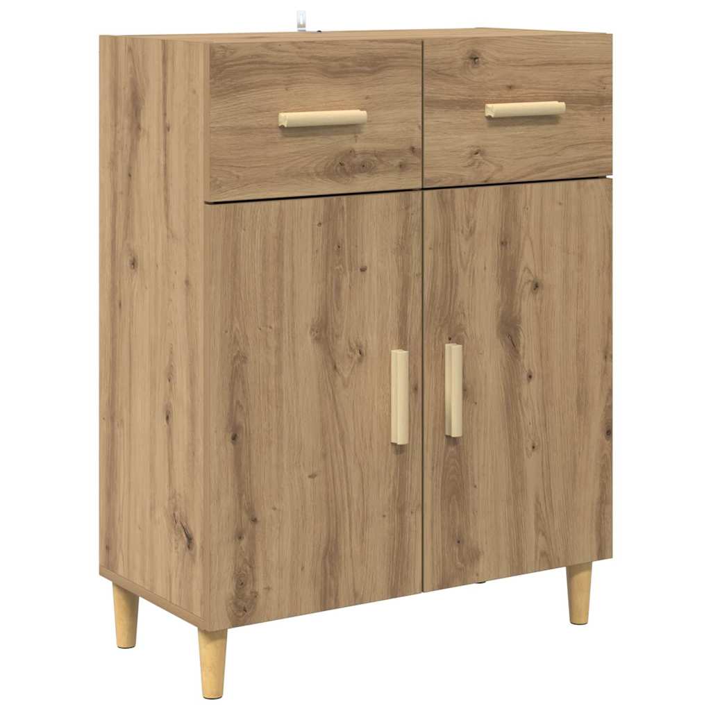 Buffet chêne artisanal 34 x 69,5 x 89 cm Bois d'ingénierie - XIOS