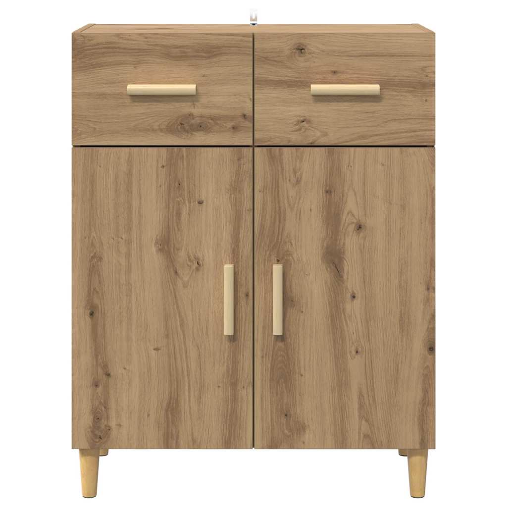 Buffet chêne artisanal 34 x 69,5 x 89 cm Bois d'ingénierie - XIOS