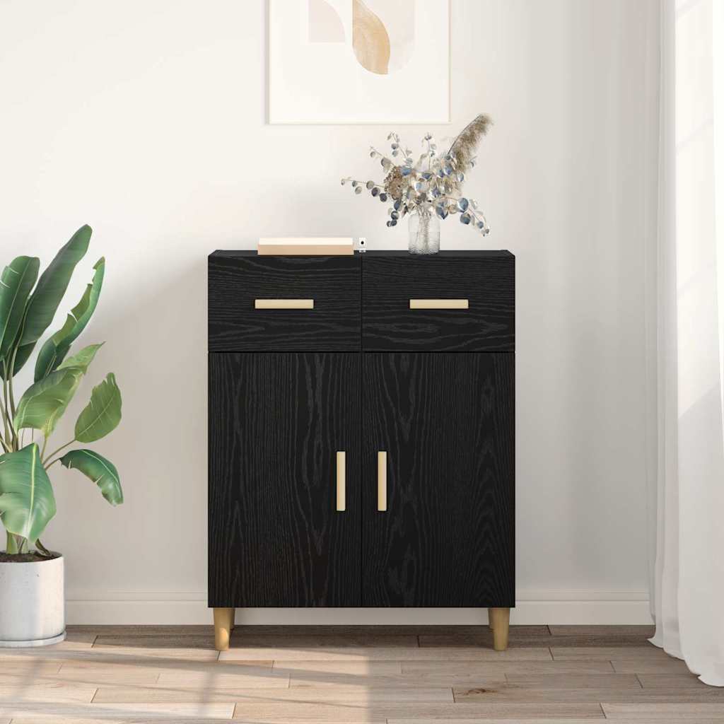 Buffet Chêne noir 34 x 69,5 x 89 cm Bois d'ingénierie - XIOS
