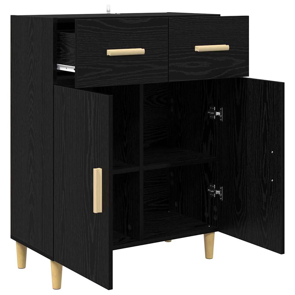 Buffet Chêne noir 34 x 69,5 x 89 cm Bois d'ingénierie - XIOS