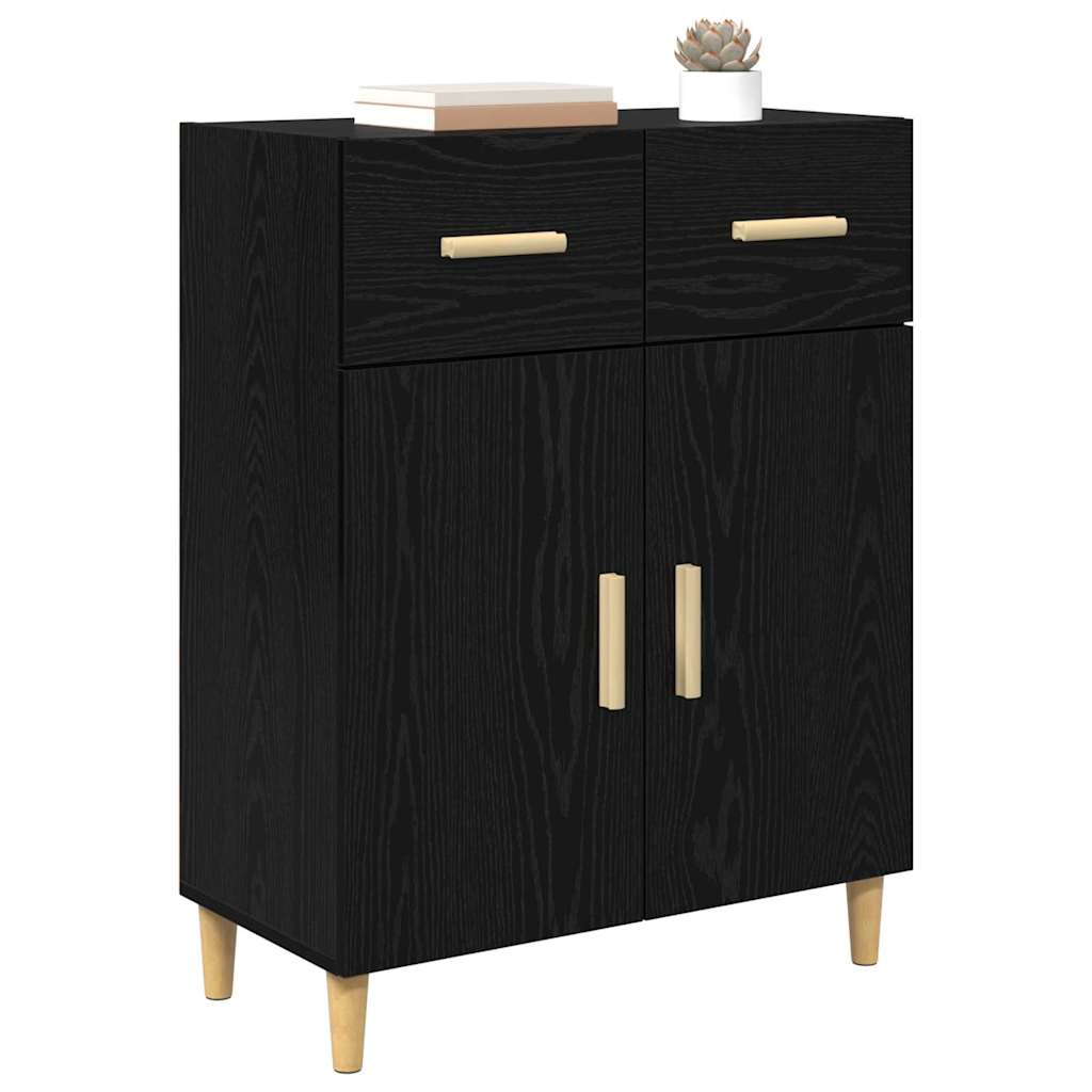Buffet Chêne noir 34 x 69,5 x 89 cm Bois d'ingénierie - XIOS