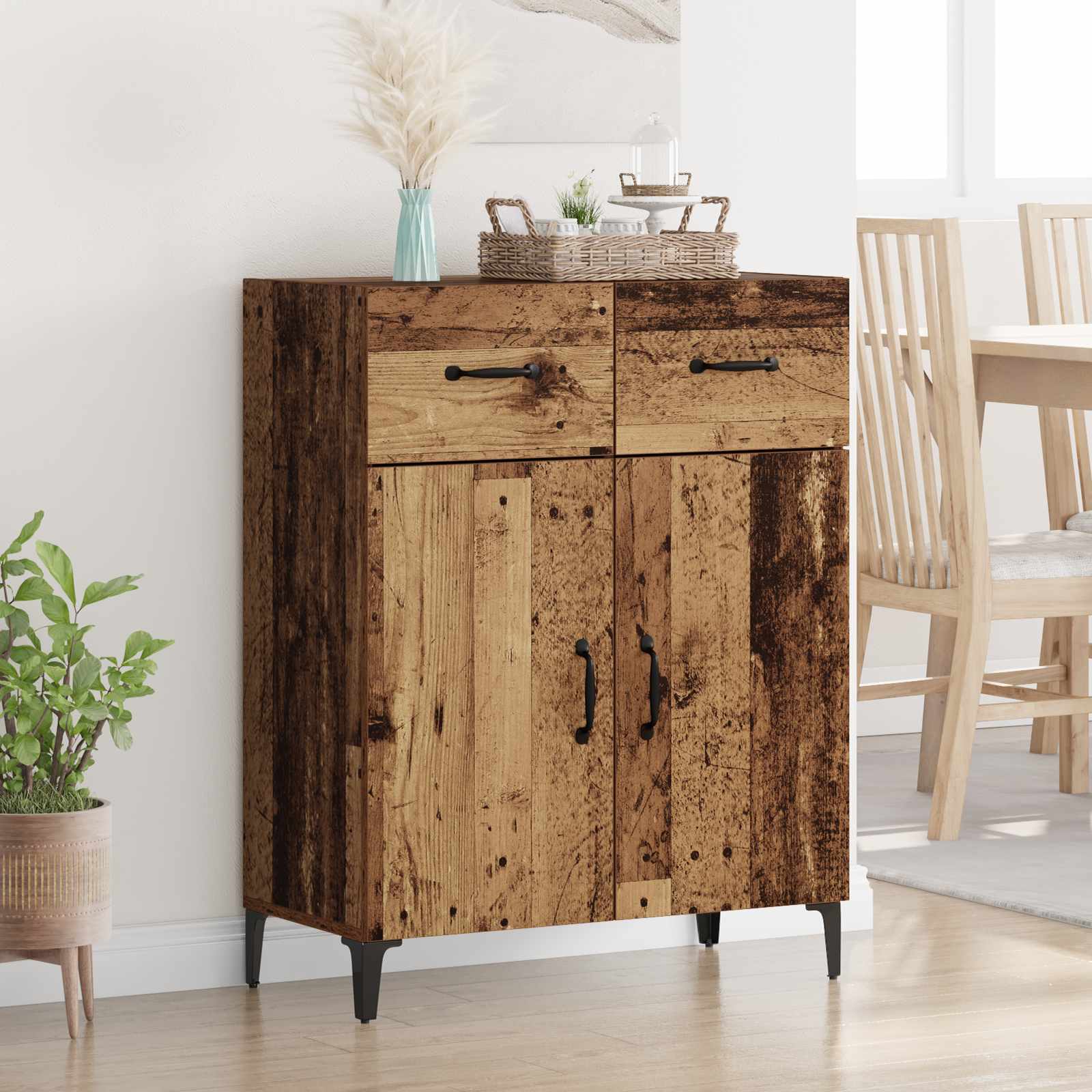 Buffet Bois ancien 69,5 x 34 x 90 cm Bois d'ingénierie - XIOS