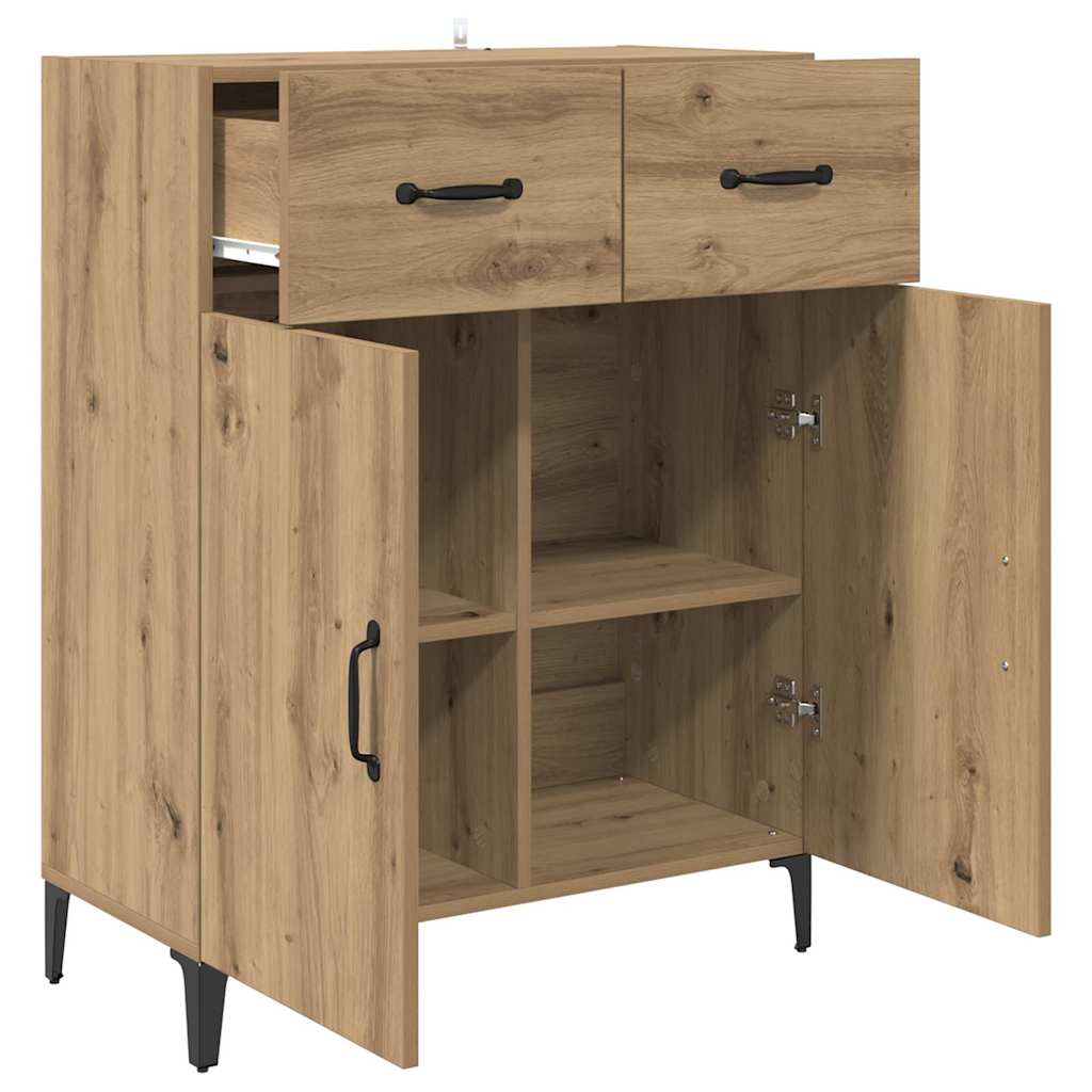 Buffet chêne artisanal 34 x 69.5 x 90 cm Bois d'ingénierie - XIOS