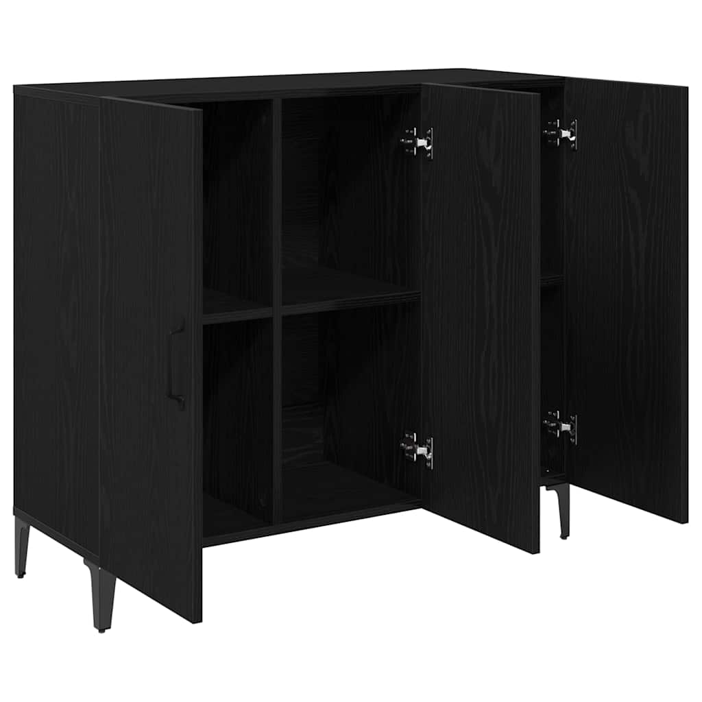 Buffet Chêne noir 34 x 90 x 80 cm Bois d'ingénierie - XIOS
