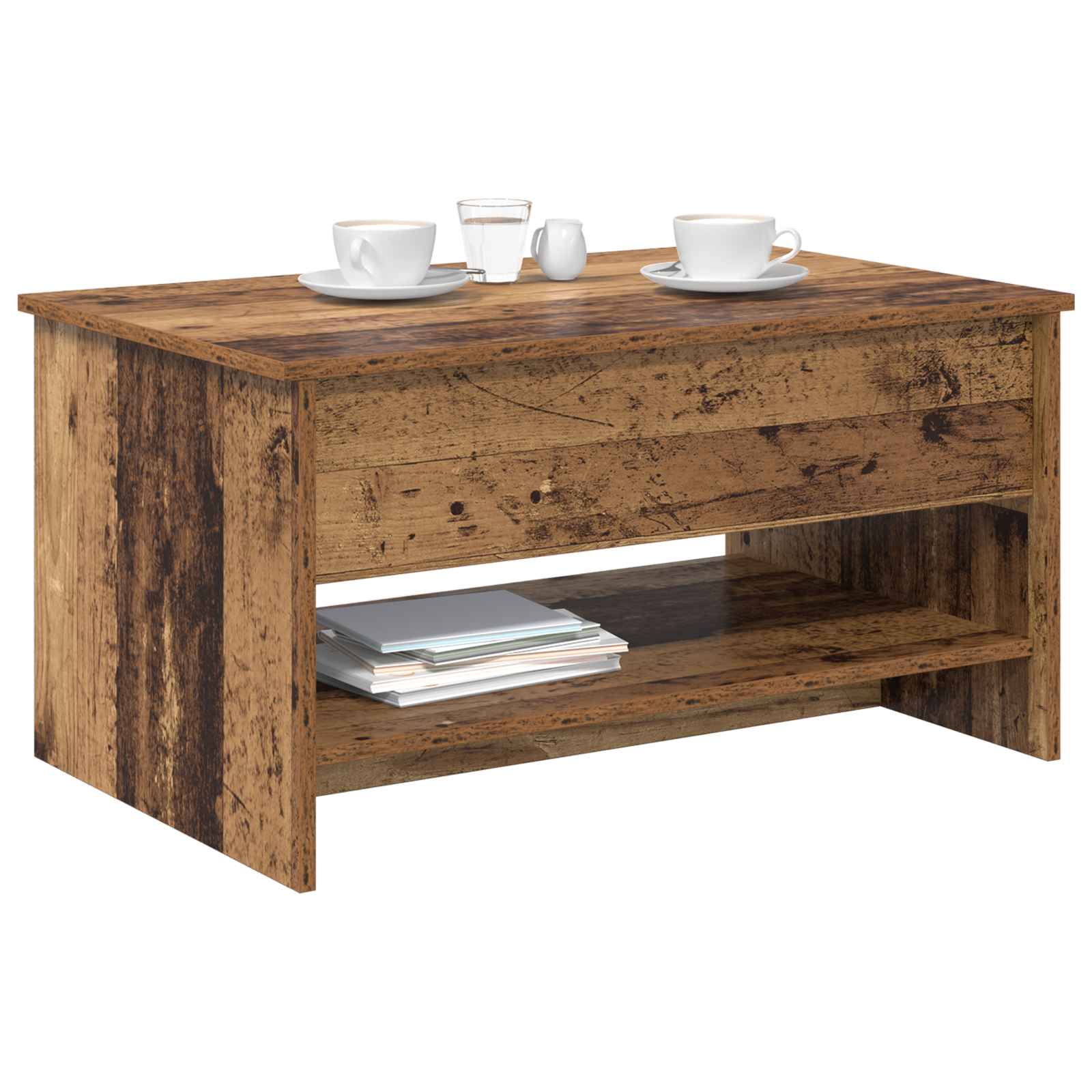 Table basse Bois Ancien 80 x 50,5 x 41,5 cm Bois d'ingénierie - XIOS