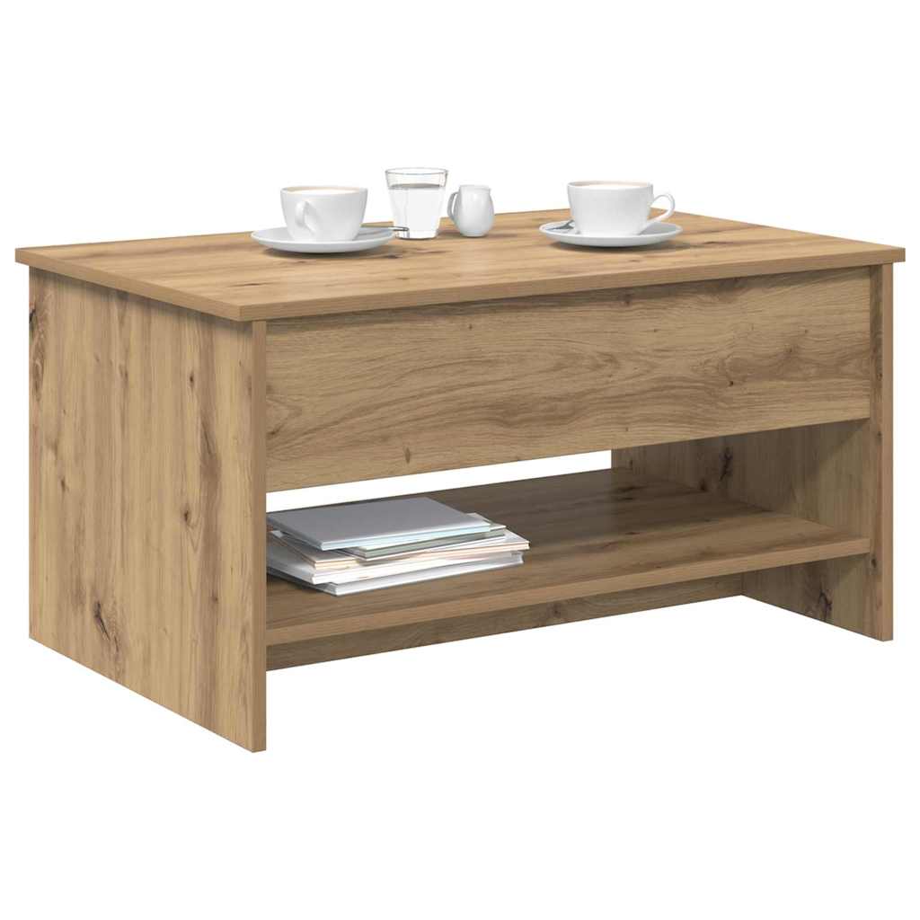 Table basse Chêne artisanal 80 x 50,5 x 41,5 cm - XIOS