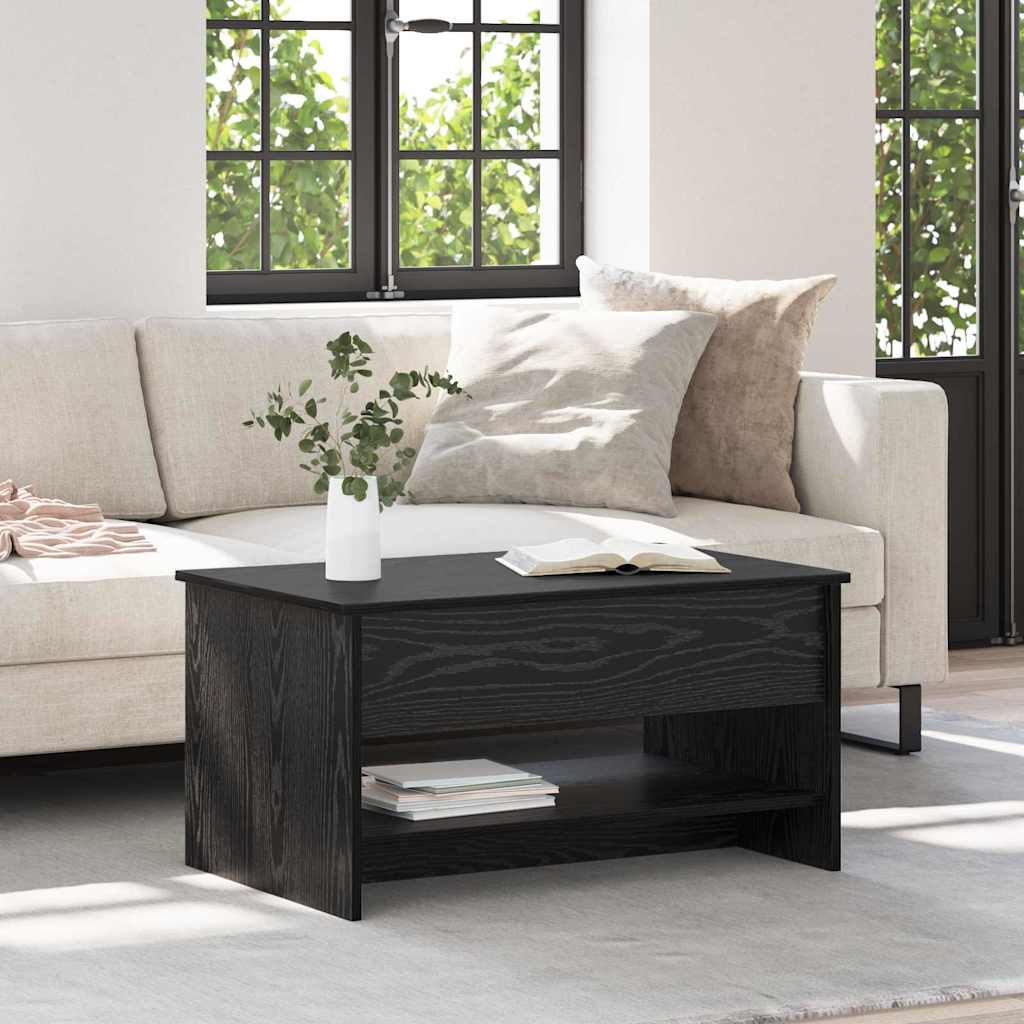 Table basse Chêne noir 80 x 50,5 x 41,5 cm Bois d'ingénierie - XIOS