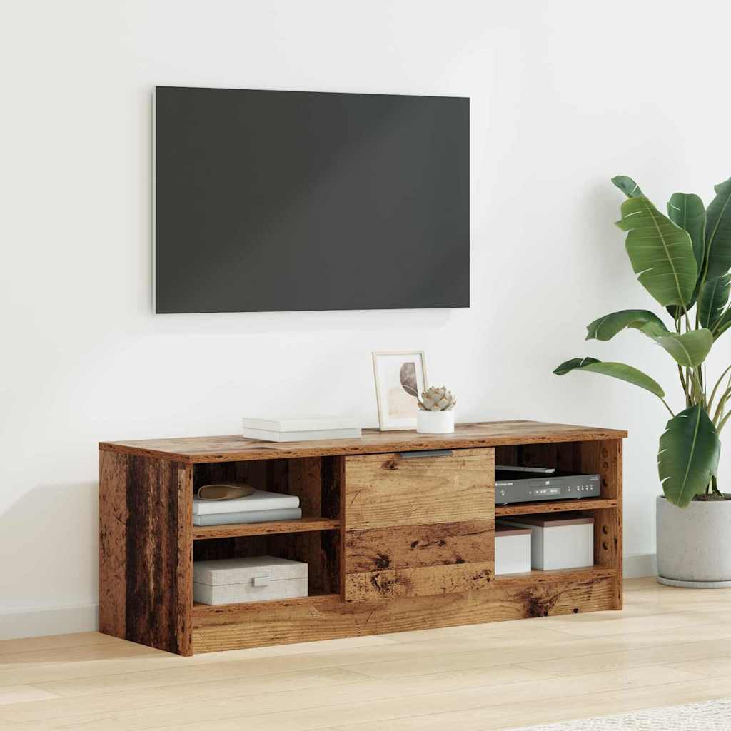 Meuble TV 102 x 35 x 36,5 cm Bois Ancien Bois d'ingénierie - XIOS