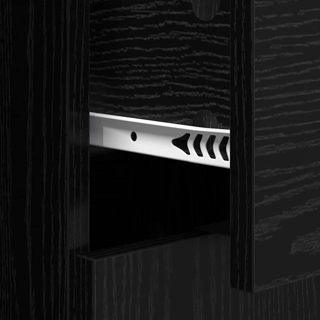 Buffet avec tiroir Chêne noir 60 x 30 x 70 cm Bois d'ingénierie - XIOS