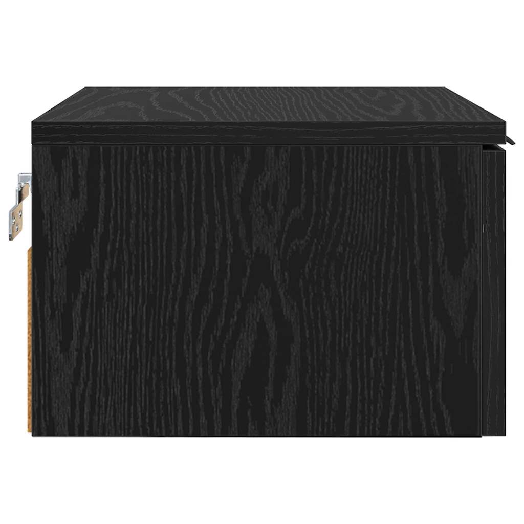 Cabinet de chevet avec tiroir 2 pcs Chêne noir 34 x 30 x 20 cm