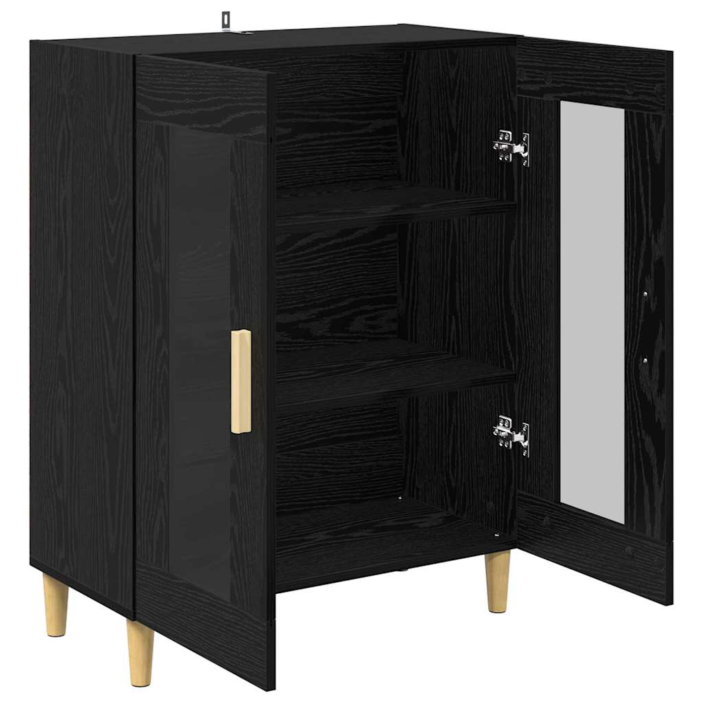 Buffet Chêne noir 69,5 x 34 x 90 cm Bois d'ingénierie - XIOS