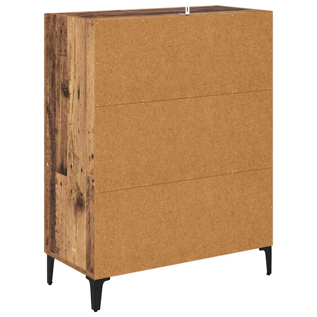 Buffet Bois Ancien 69,5 x 34 x 90 cm Bois d'ingénierie et fer - XIOS