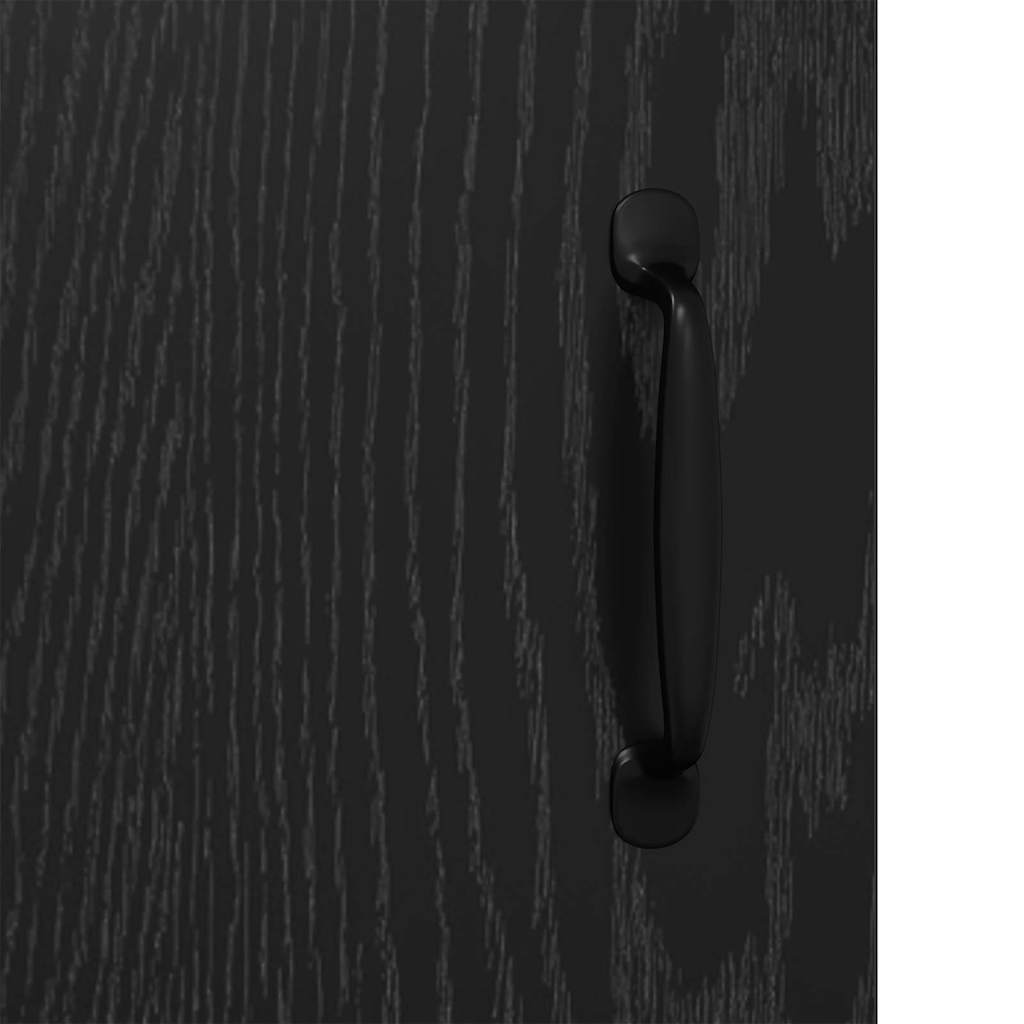 Buffet Chêne noir 69,5 x 34 x 90 cm Bois d'ingénierie et fer - XIOS