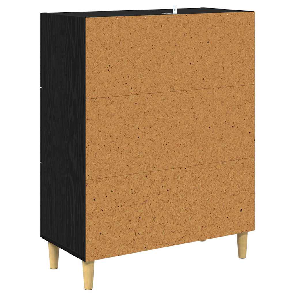 Buffet Chêne noir 69,5 x 34 x 90 cm Bois d'ingénierie - XIOS