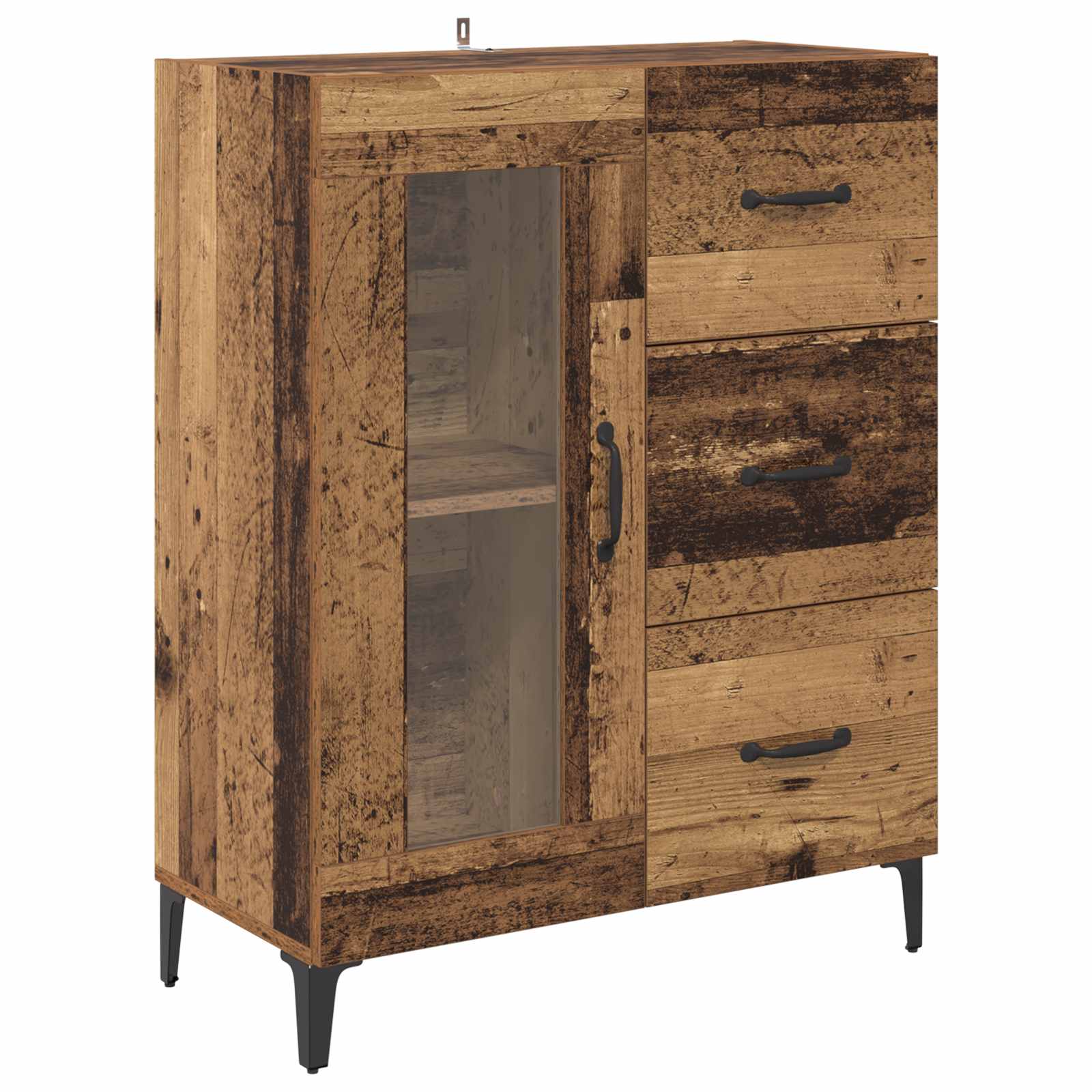 Buffet Bois Ancien 69,5 x 34 x 90 cm Bois d'ingénierie et fer - XIOS