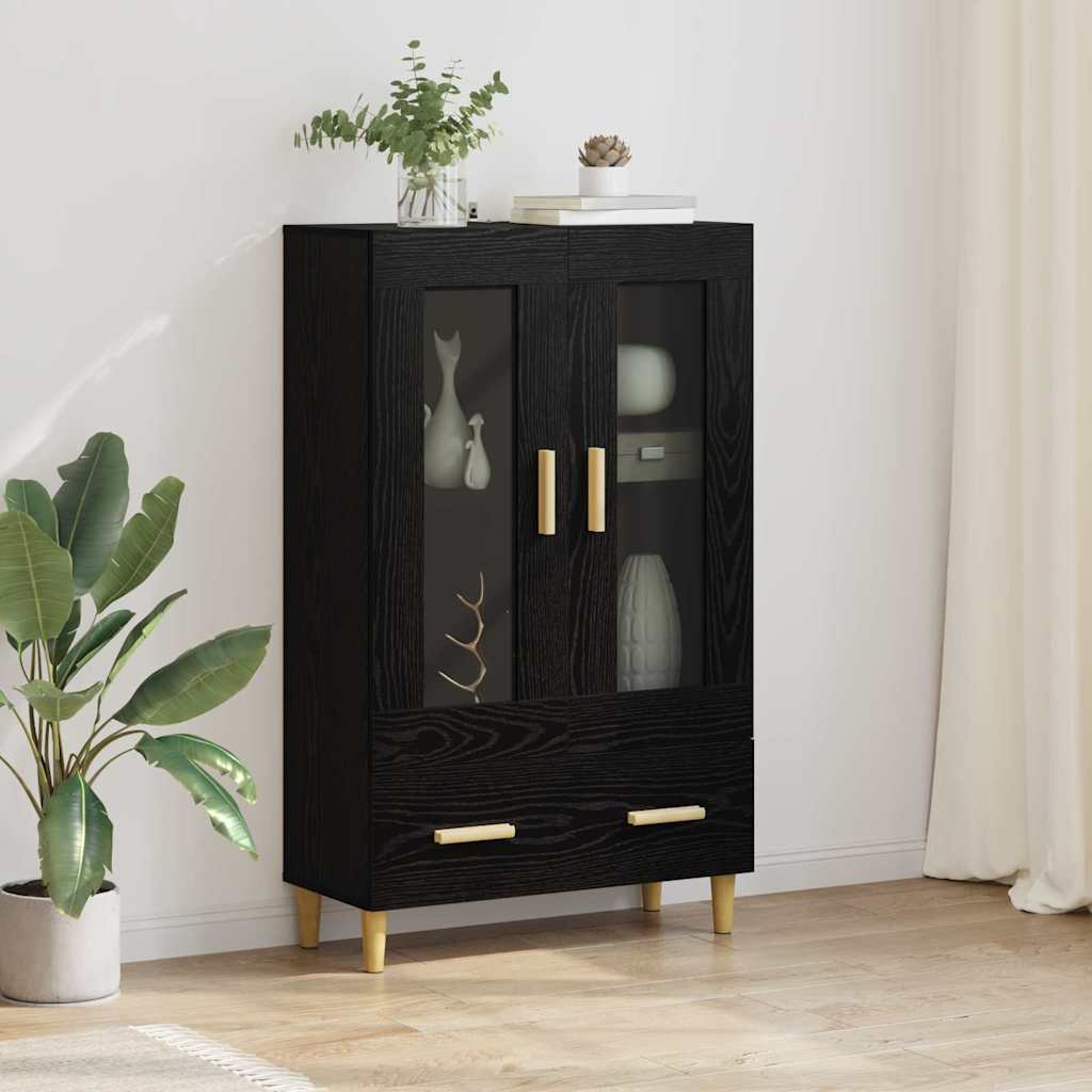 Haut Armoire Chêne noir 70 x 31 x 115 cm Bois d'ingénierie - XIOS