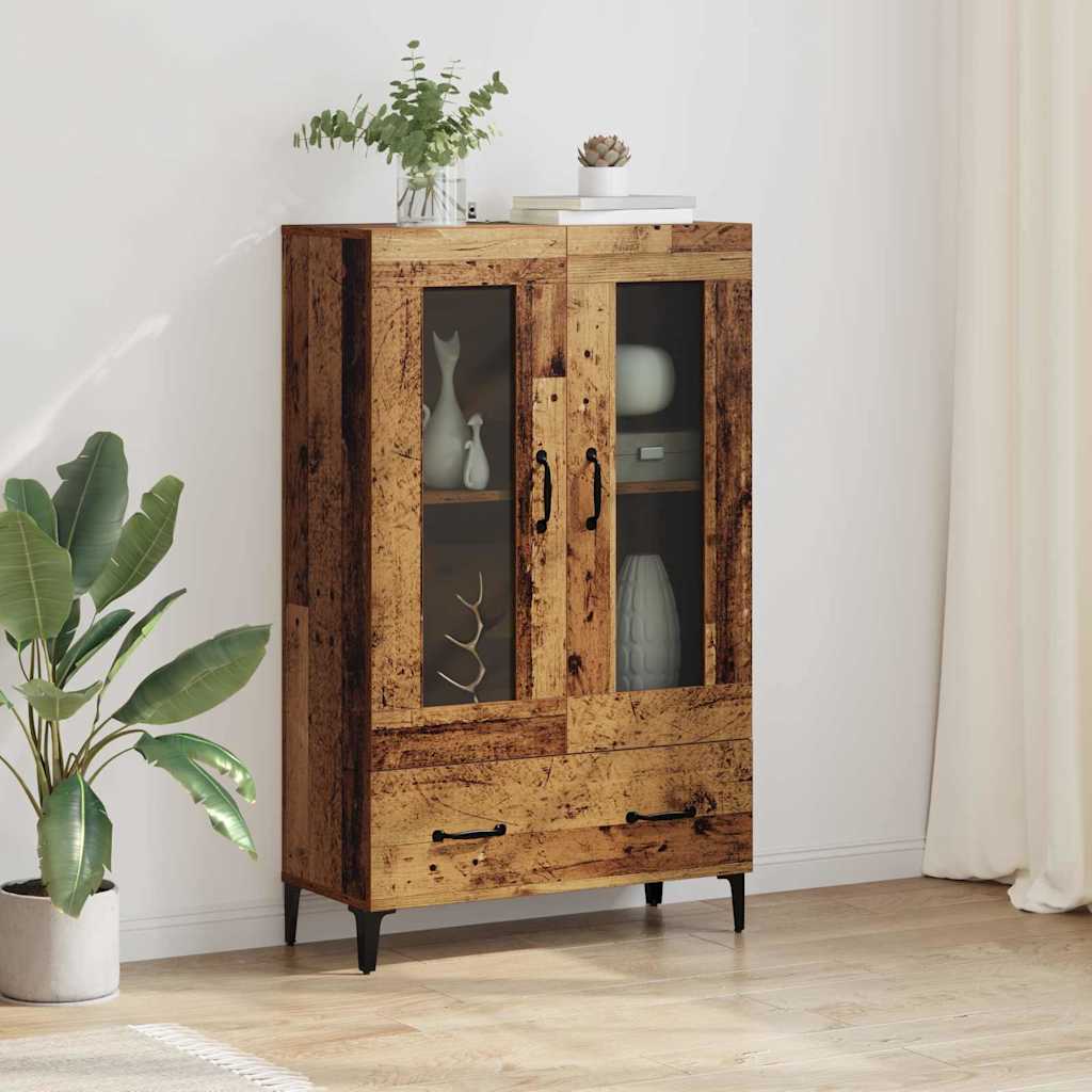 Haut Armoire avec tiroir Bois Ancien 70 x 31 x 115 cm - XIOS
