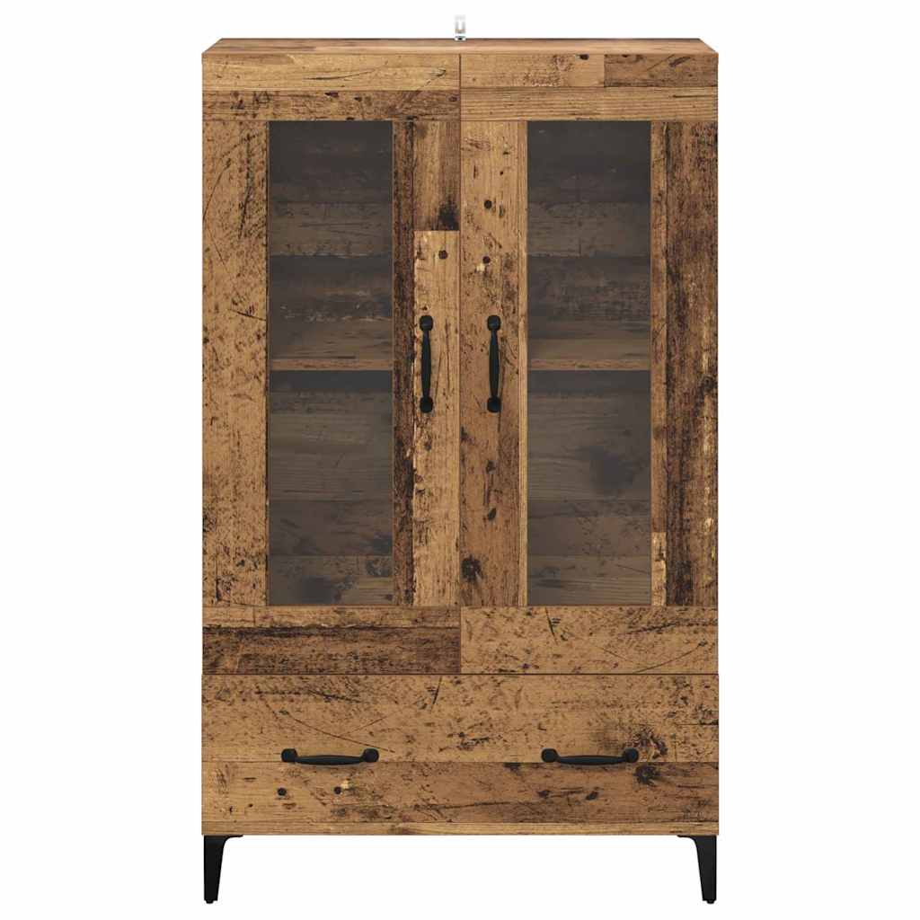 Haut Armoire avec tiroir Bois Ancien 70 x 31 x 115 cm - XIOS