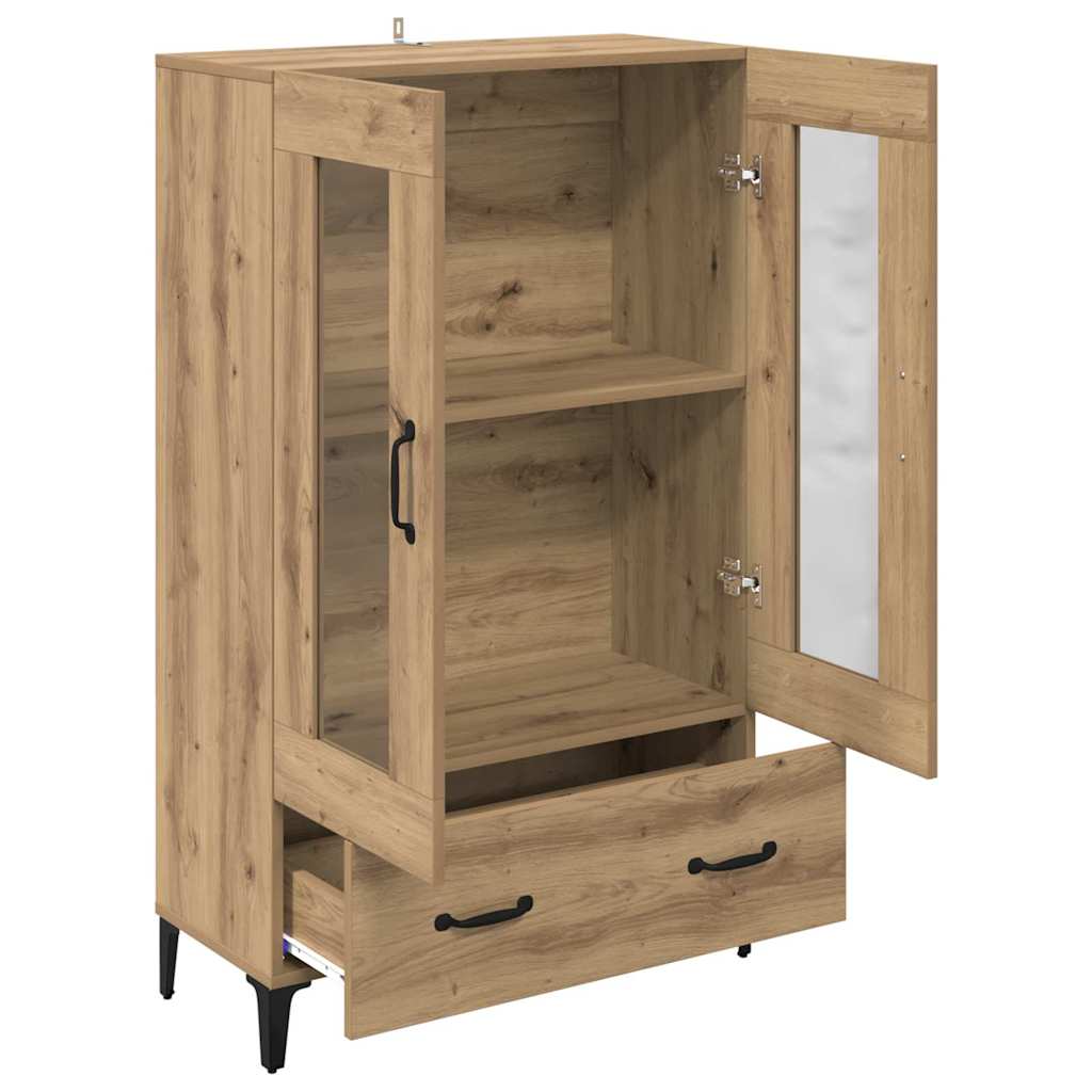 Haut Armoire avec tiroir Chêne artisanal 70 x 31 x 115 cm - XIOS