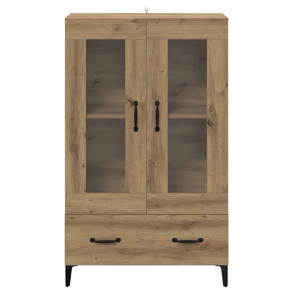 Haut Armoire avec tiroir Chêne artisanal 70 x 31 x 115 cm - XIOS