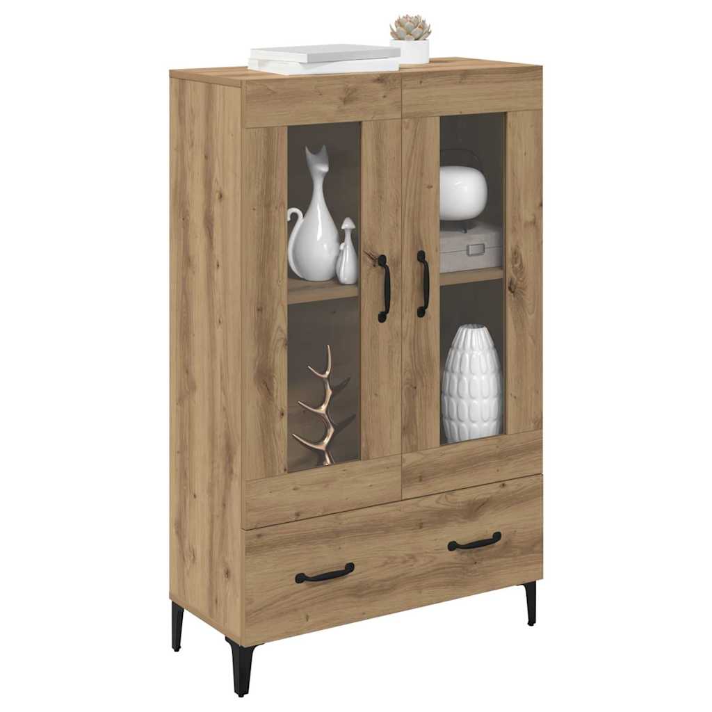 Haut Armoire avec tiroir Chêne artisanal 70 x 31 x 115 cm - XIOS