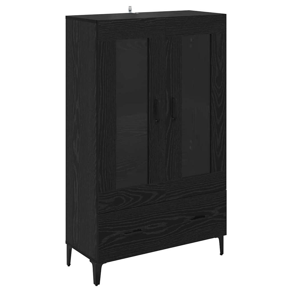 Haut Armoire avec tiroir Chêne noir 70 x 31 x 115 cm - XIOS