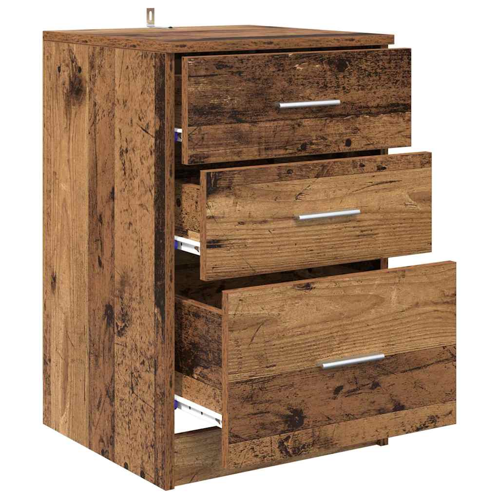 Cabinet de chevet Bois ancien 40 x 40 x 63 cm Bois d'ingénierie