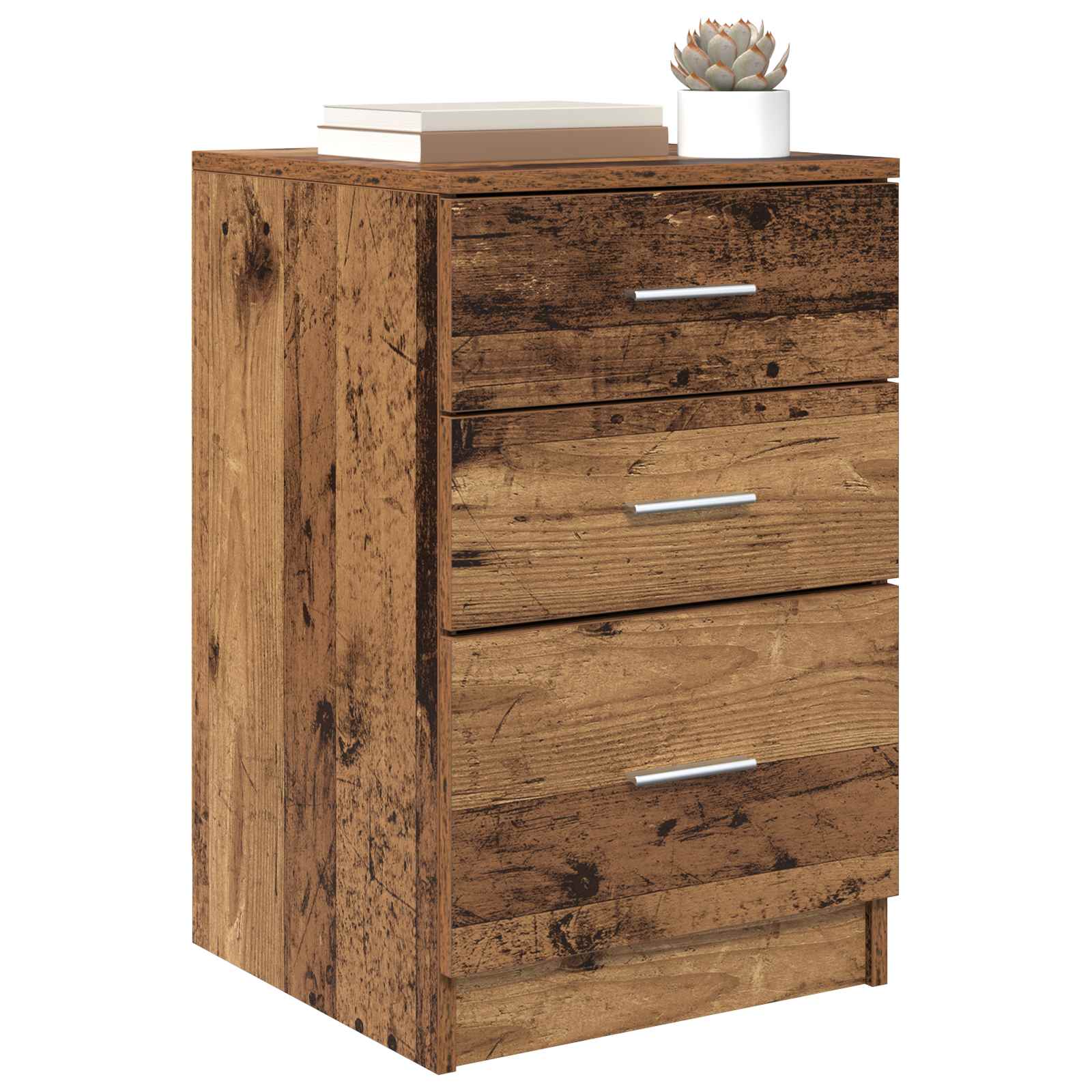 Cabinet de chevet Bois ancien 40 x 40 x 63 cm Bois d'ingénierie - XIOS