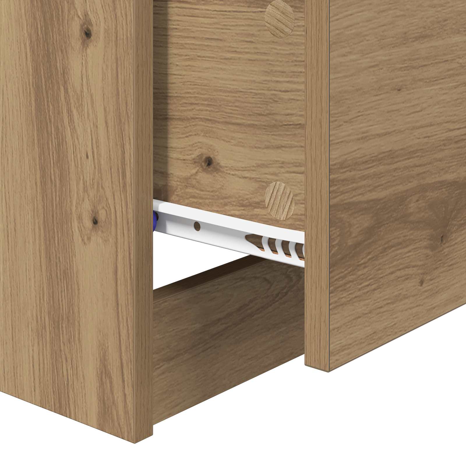 Cabinet de chevet Chêne artisanal 40 x 40 x 63 cm - XIOS
