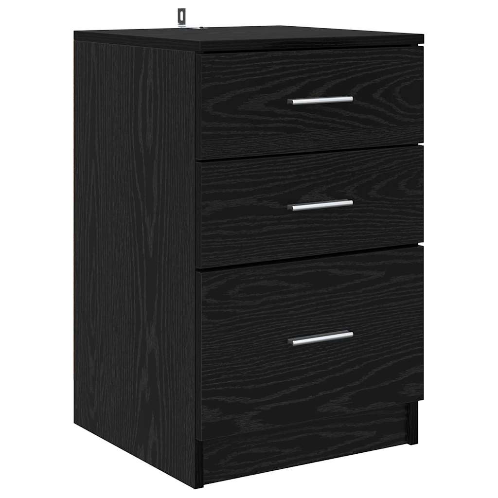 Cabinet de chevet Chêne noir 40 x 40 x 63 cm Bois d'ingénierie