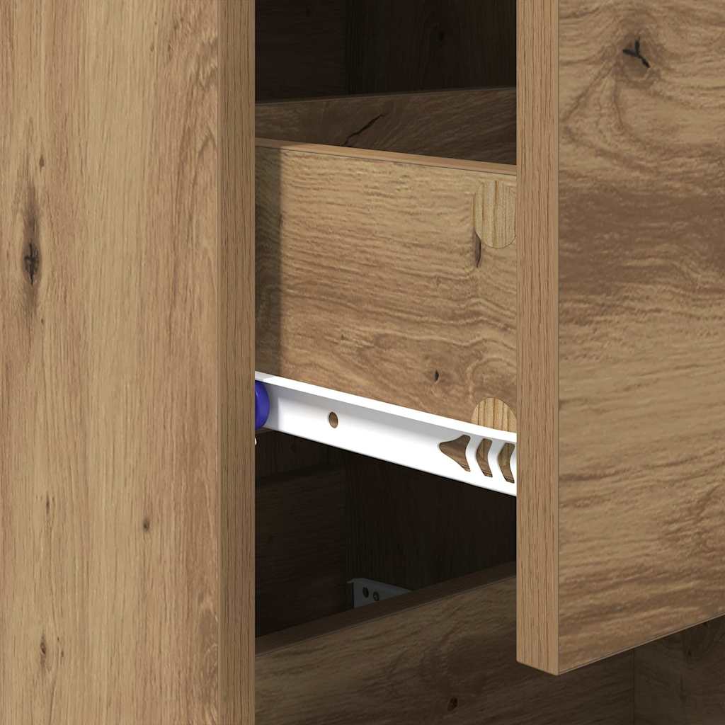 Buffet chêne artisanal 34,5 x 34 x 90 cm Bois d'ingénierie - XIOS