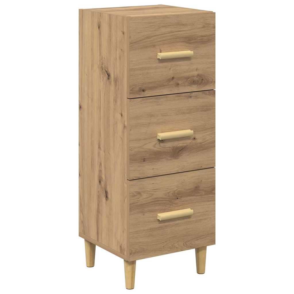 Buffet chêne artisanal 34,5 x 34 x 90 cm Bois d'ingénierie - XIOS