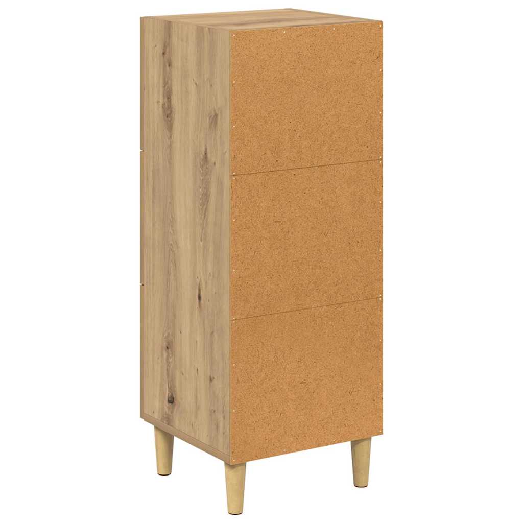 Buffet chêne artisanal 34,5 x 34 x 90 cm Bois d'ingénierie - XIOS