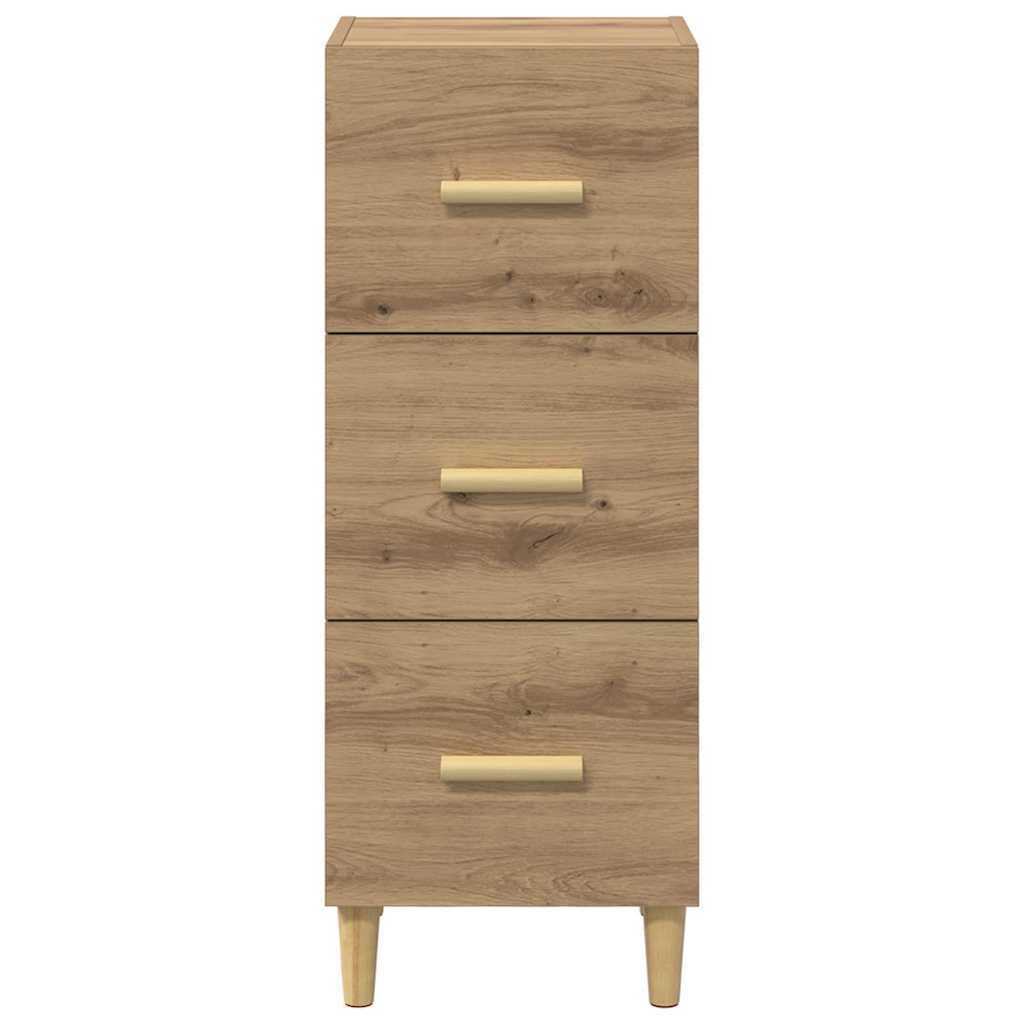 Buffet chêne artisanal 34,5 x 34 x 90 cm Bois d'ingénierie - XIOS