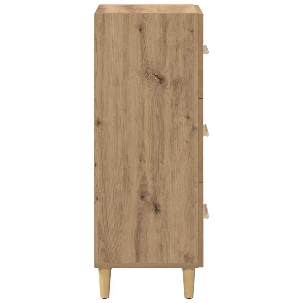 Buffet chêne artisanal 34,5 x 34 x 90 cm Bois d'ingénierie - XIOS