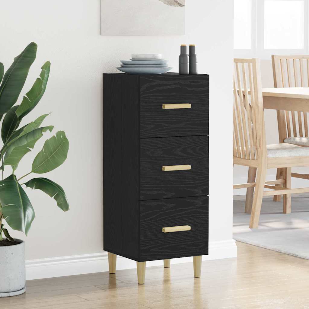 Buffet Chêne noir 34,5 x 34 x 90 cm Bois d'ingénierie - XIOS