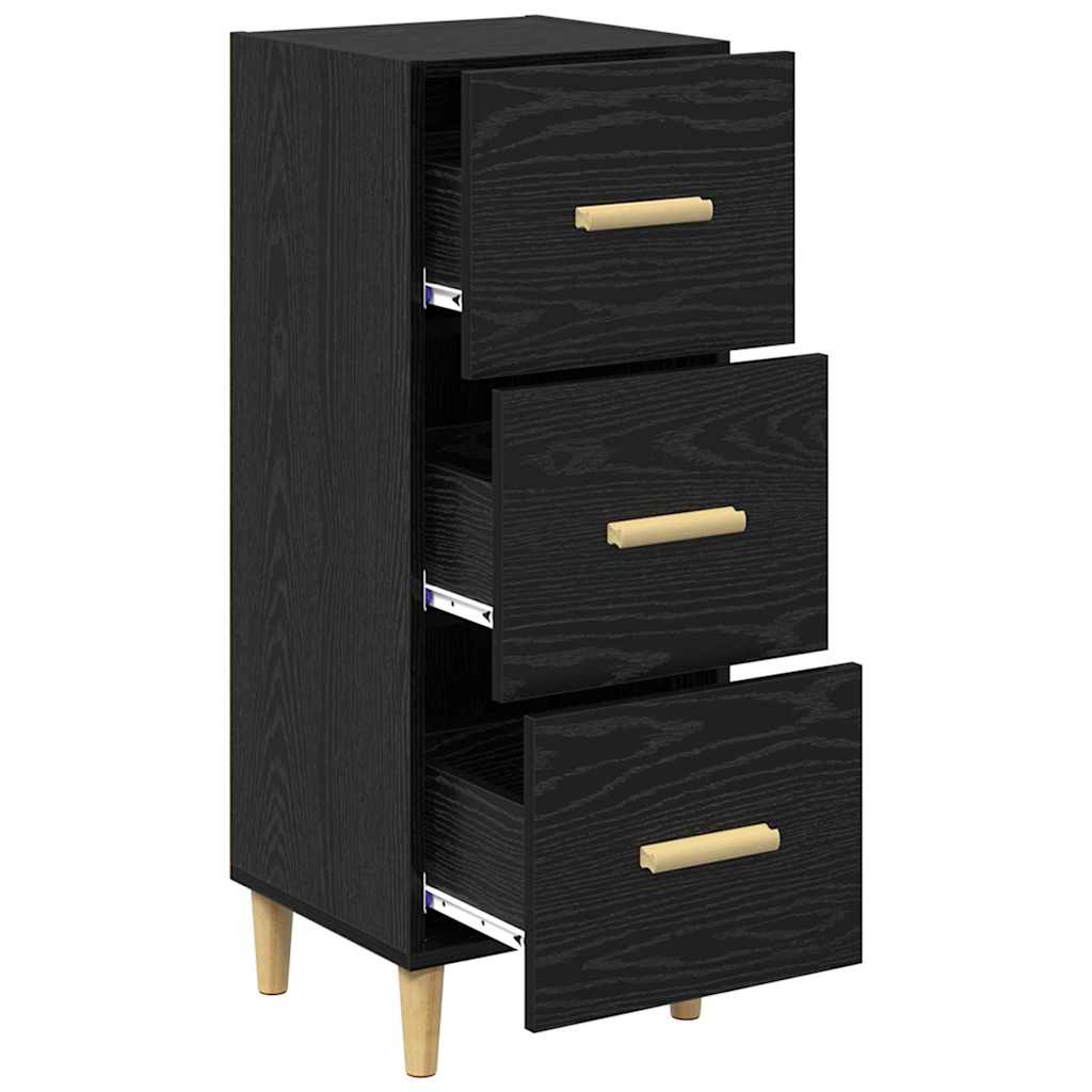 Buffet Chêne noir 34,5 x 34 x 90 cm Bois d'ingénierie - XIOS