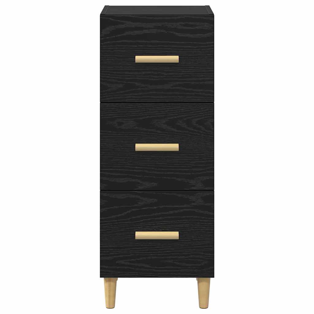 Buffet Chêne noir 34,5 x 34 x 90 cm Bois d'ingénierie - XIOS